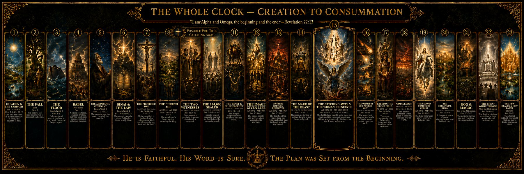 The Whole Clock — Creation to Consummation, the complete prophetic timeline