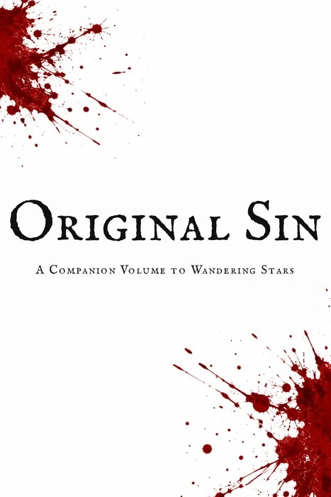 Original Sin &mdash; 6x9 paperback, white cover with blood-red title
